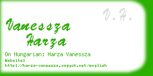vanessza harza business card